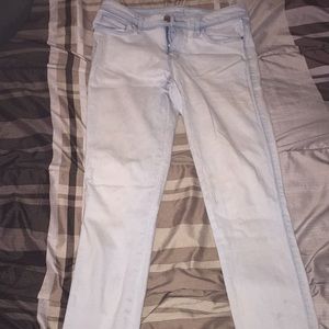 Light washed high waisted jeggings